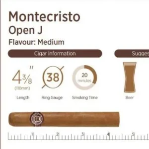 Montecristo Open J. Cigars – box of 20 cigars